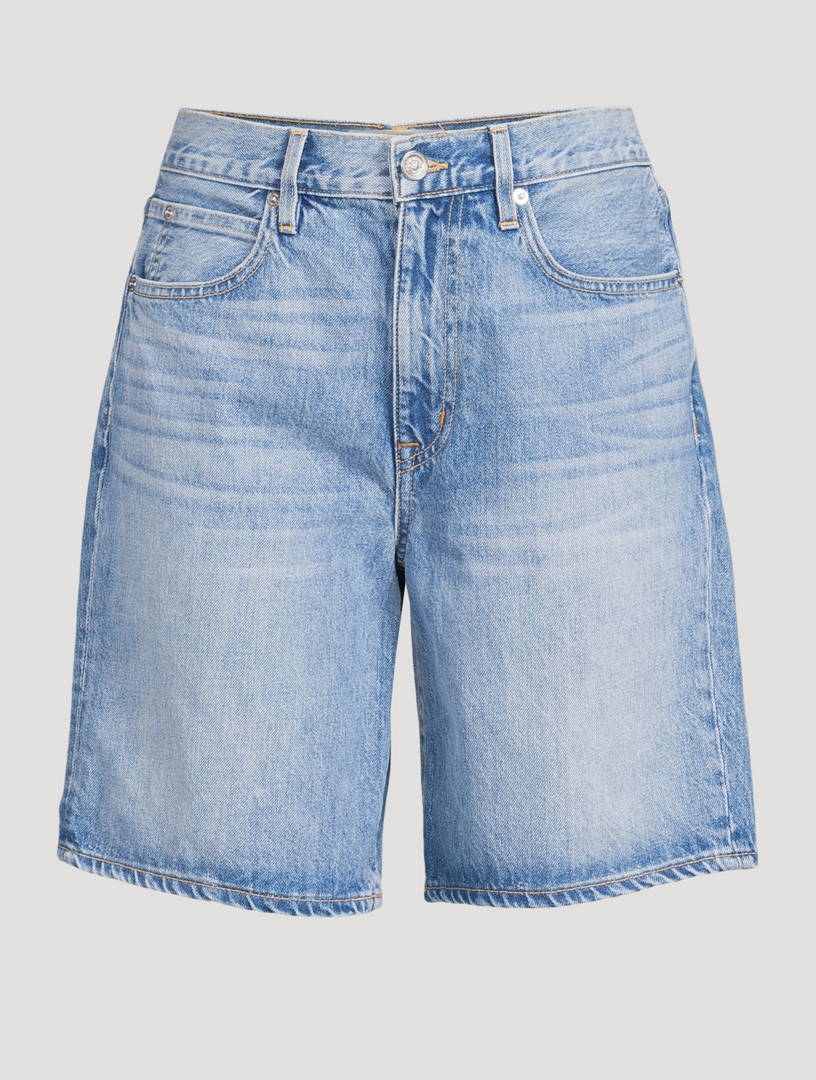 SLVRLAKE London HighWaisted Long Denim Shorts Holt Renfrew Canada