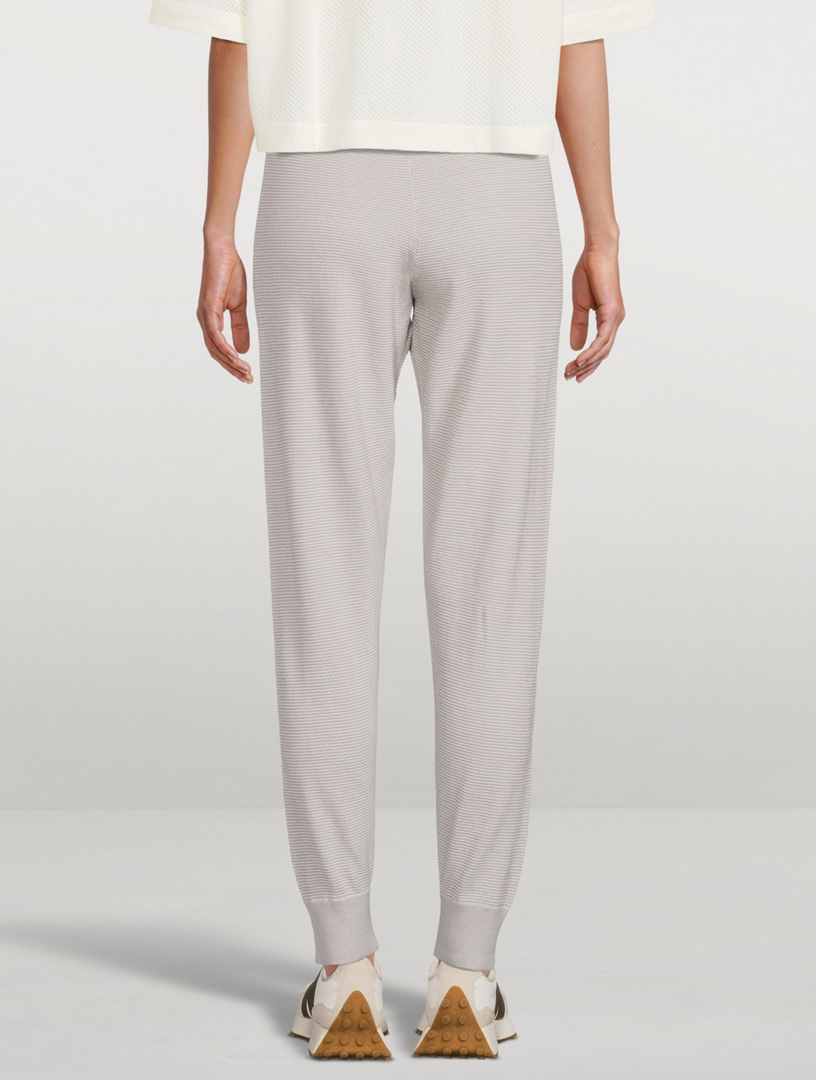 VARLEY Alice Pique Cotton Knit Sweatpants Holt Renfrew Canada