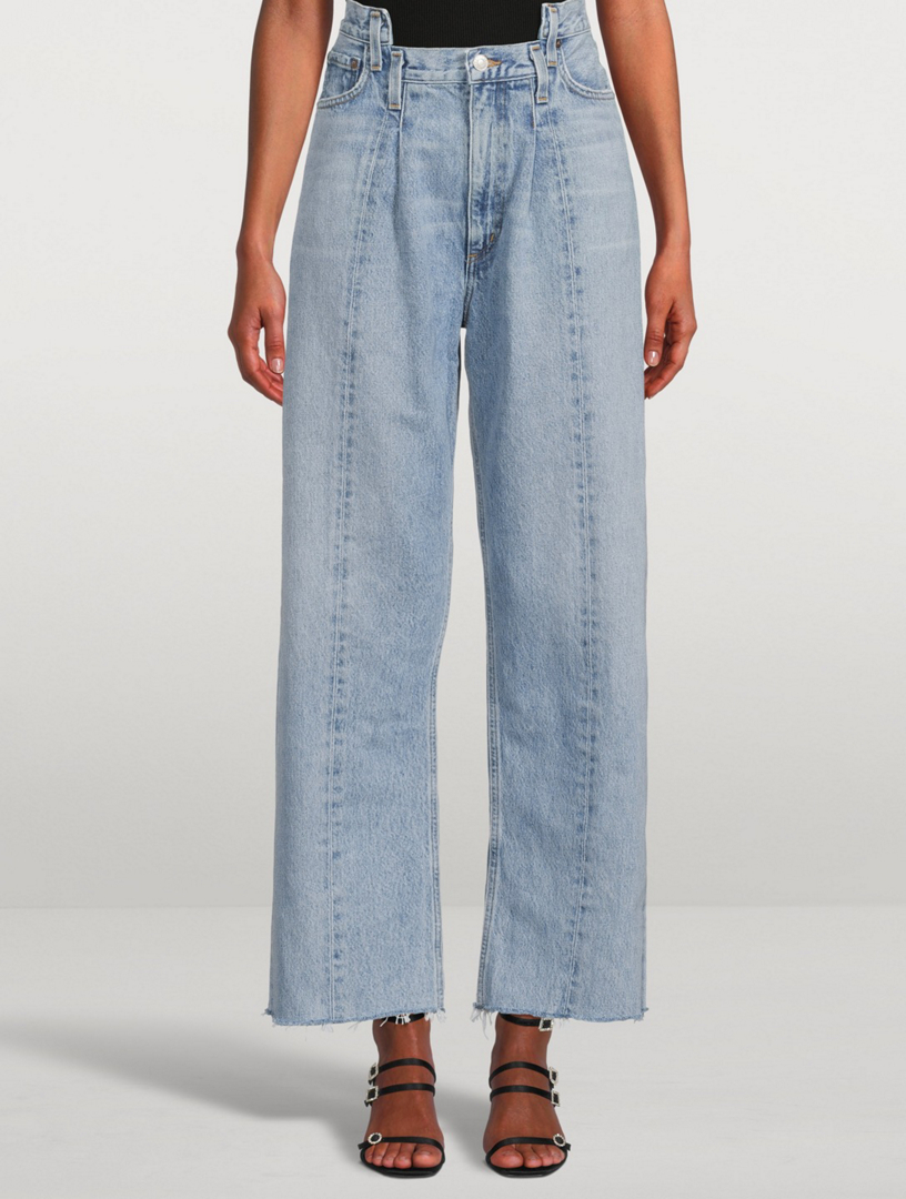 AGOLDE Pieced Angle High-Waisted Jeans | Holt Renfrew Canada