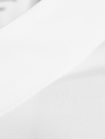 OSCAR DE LA RENTA Blouse en popeline de coton à garnitures de dentelle Femmes Blanc