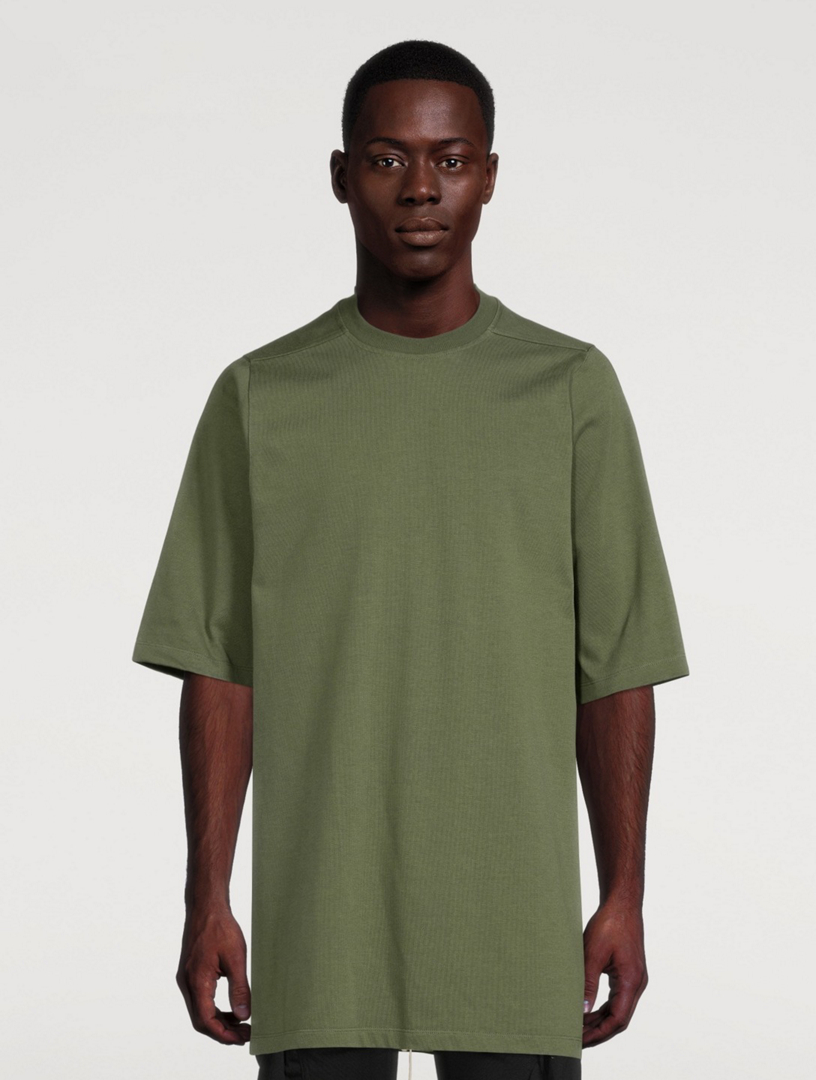RICK OWENS Cotton Long T-Shirt Men's Green