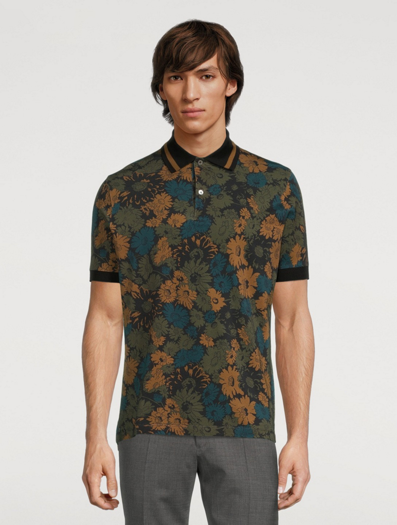 PAUL SMITH Cotton Polo Shirt In Archive Floral Print Holt Renfrew Canada