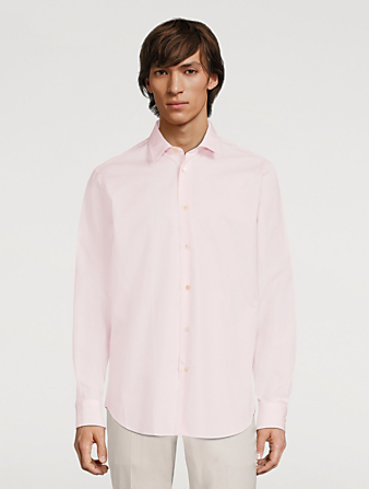 PAUL SMITH Artist Stripe Cuff Tailored Shirt Men's Pink