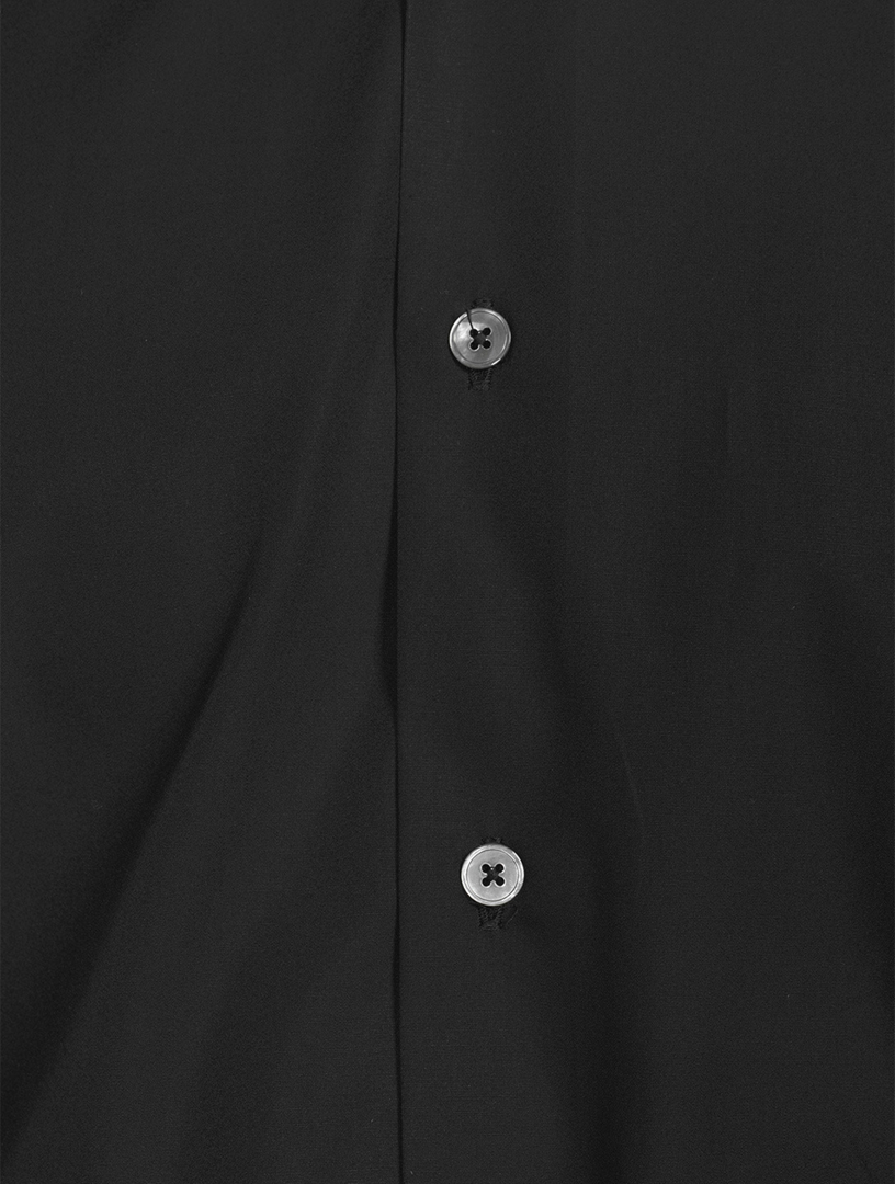 PAUL SMITH Artist Stripe Cuff Tailored Shirt Men's Black