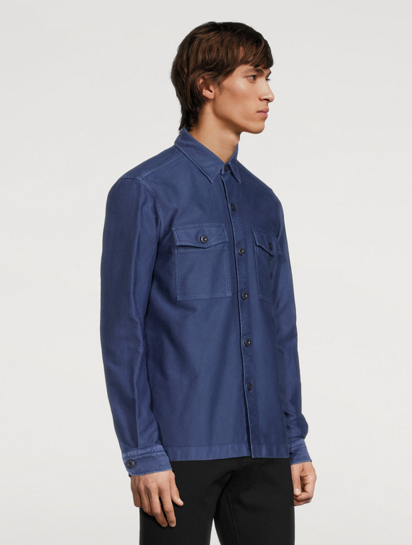 TOM FORD Garment-Dyed Overshirt | Holt Renfrew Canada