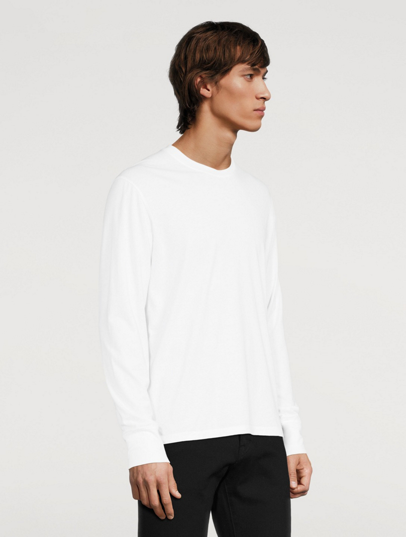 TOM FORD Cotton-Blend Long-Sleeve T-Shirt Men's White