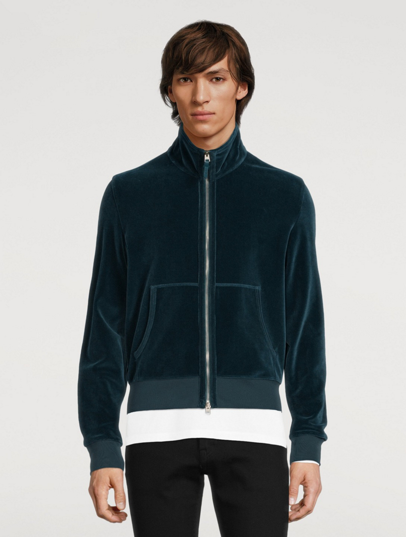 TOM FORD Velour Zip Sweatshirt | Holt Renfrew Canada