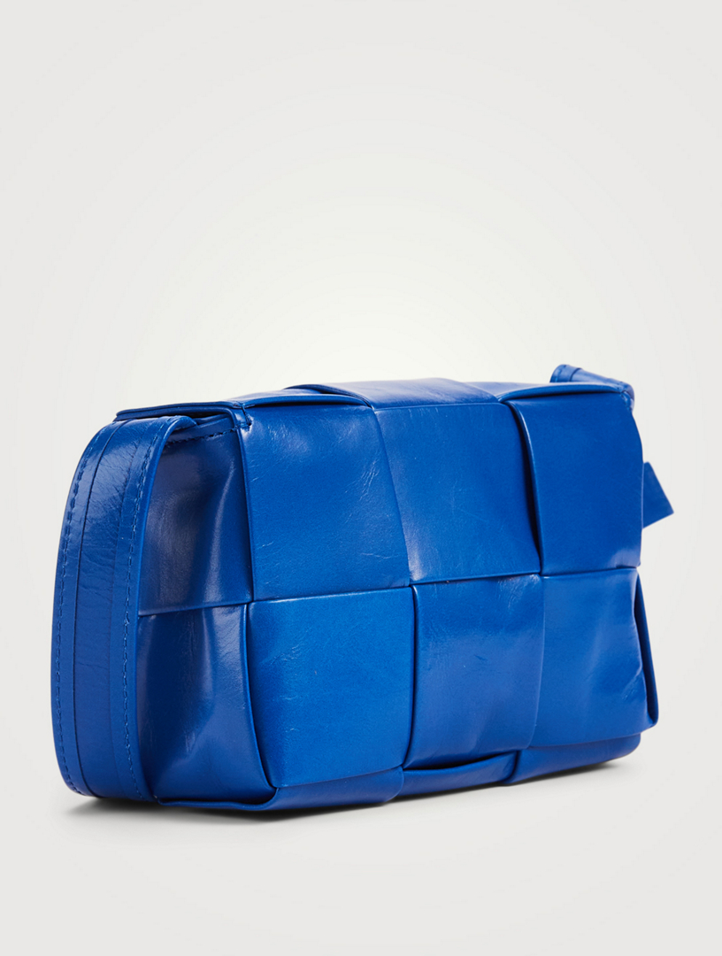 BOTTEGA Mini Cassette Intrecciato Leather Crossbody Bag Holt