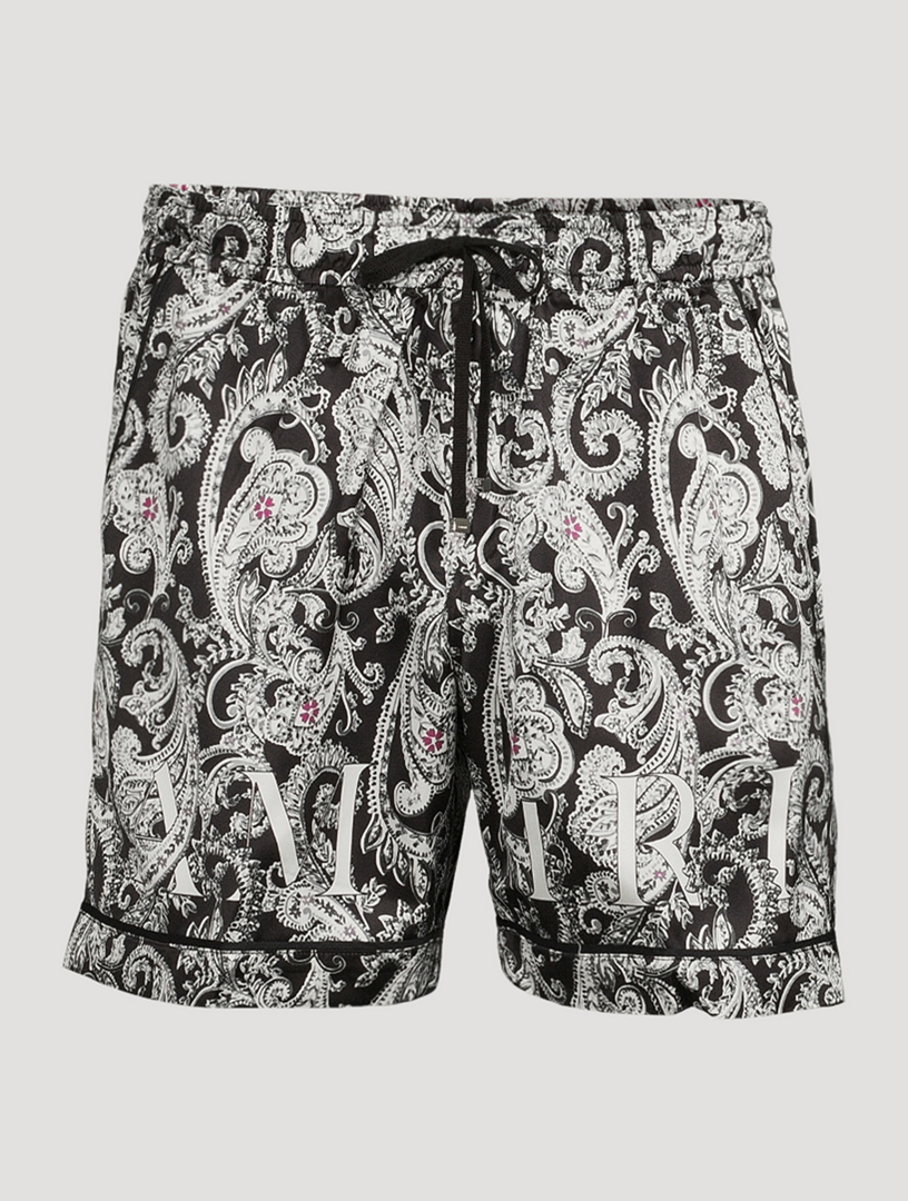 amiri paisley shorts
