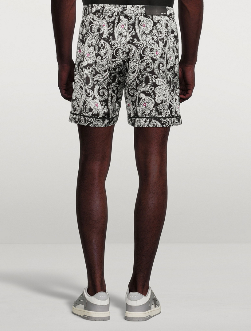 amiri paisley shorts