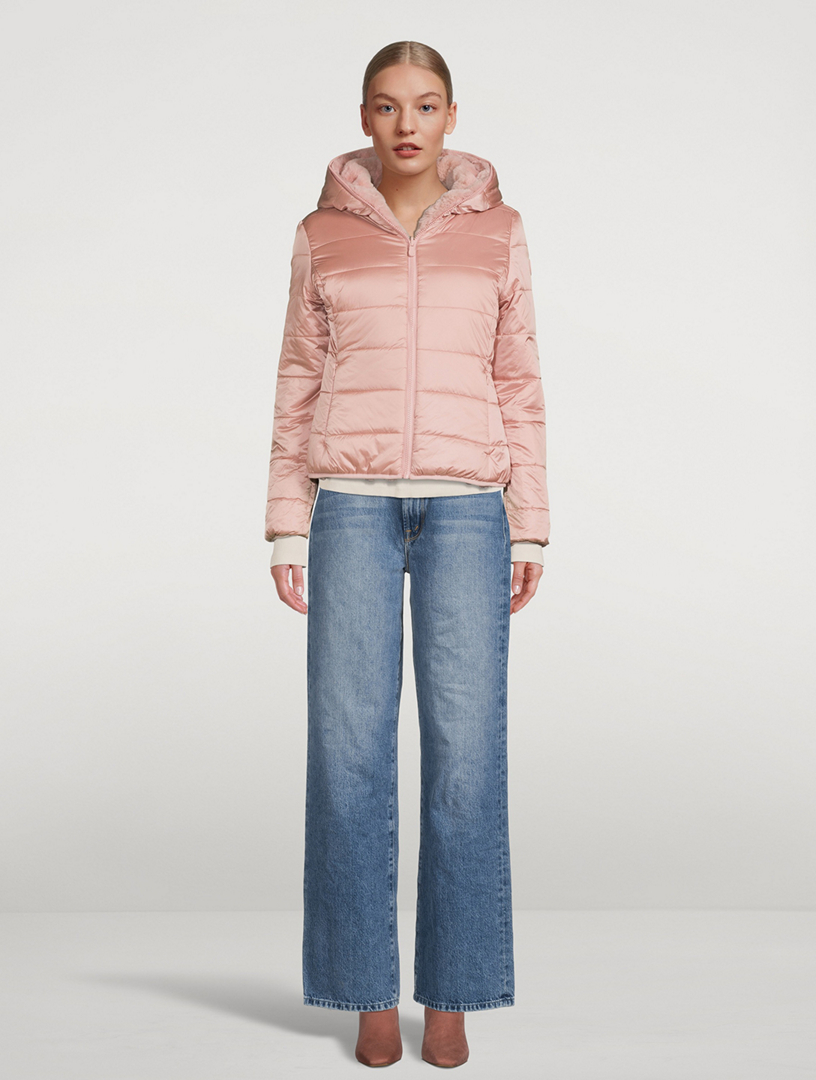 SAVE THE DUCK Laila Faux Fur Reversible Jacket With Hood | Holt Renfrew ...