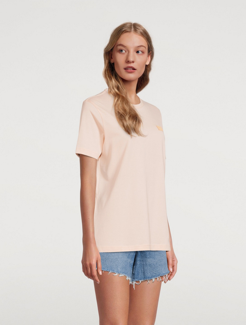 ACNE STUDIOS Cotton Slim-Fit T-Shirt Women's Pink