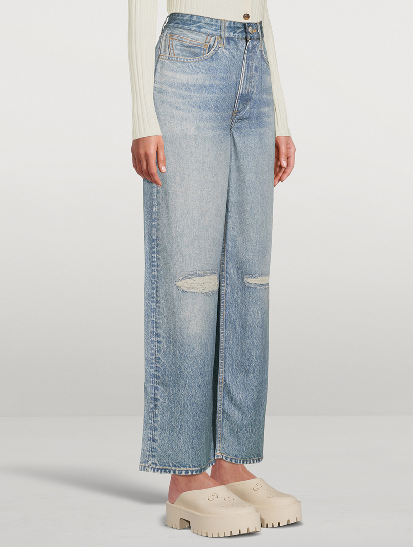 RAG & BONE Miramar Trompe L'oeil Liquid Wide-Leg Pants | Holt Renfrew ...