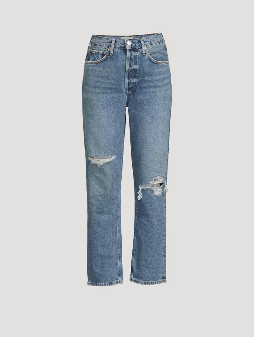 CITIZENS OF HUMANITY Sabine High-Waisted Straight-Leg Jeans | Holt ...