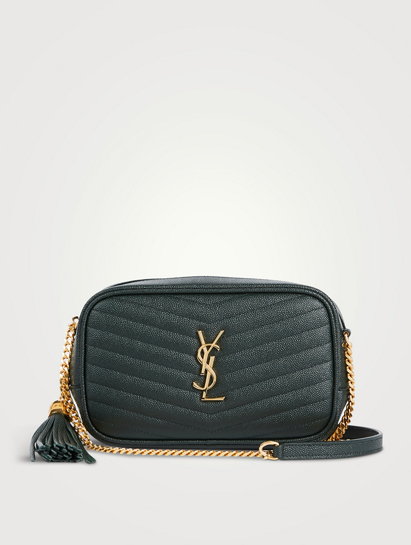 ysl green camera bag