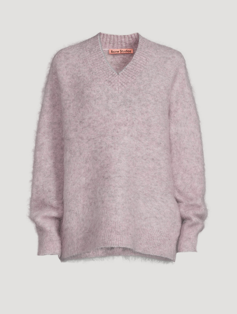 ACNE STUDIOS Mohair-Blend V-Neck Sweater | Holt Renfrew Canada