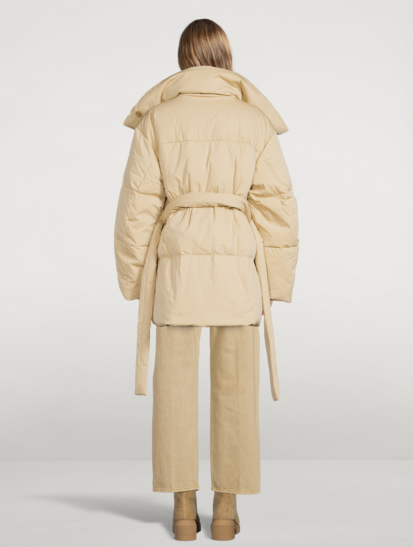 acne studios belted down coat