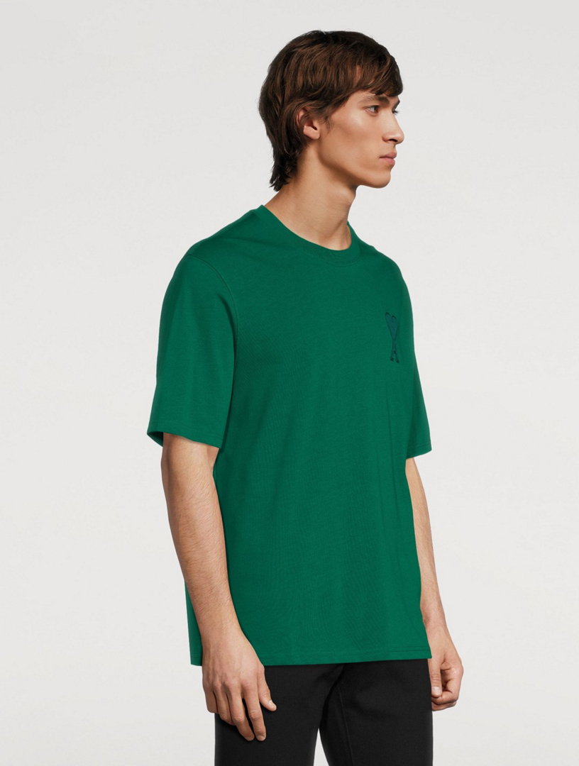 AMI PARIS Ami De Coeur Boxy-Fit T-Shirt Men's Green