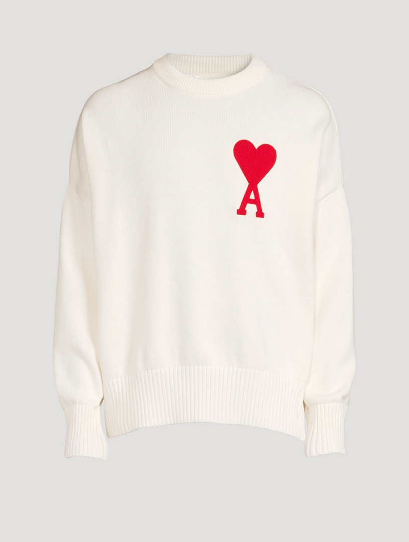 AMI PARIS Cotton And Wool Oversized Sweater | Holt Renfrew Canada