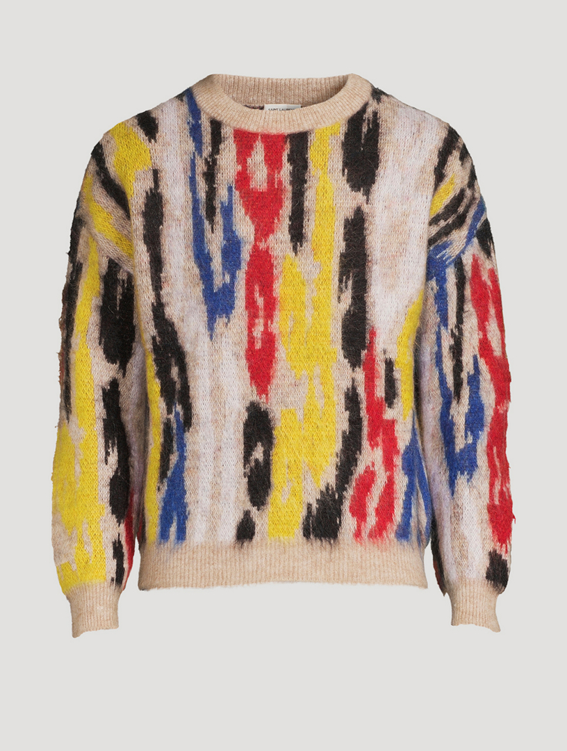 Wool And Mohair Jacquard Sweater