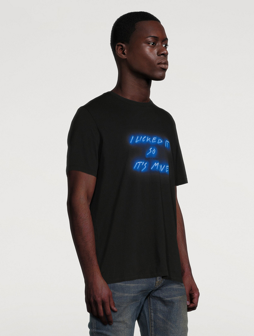 SAINT LAURENT Licked Cotton T-Shirt | Holt Renfrew Canada