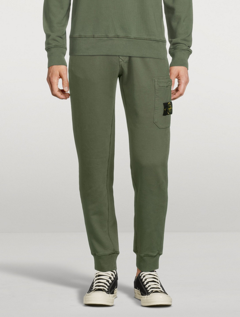 STONE ISLAND Fleece Slim-Fit Pants | Holt Renfrew Canada