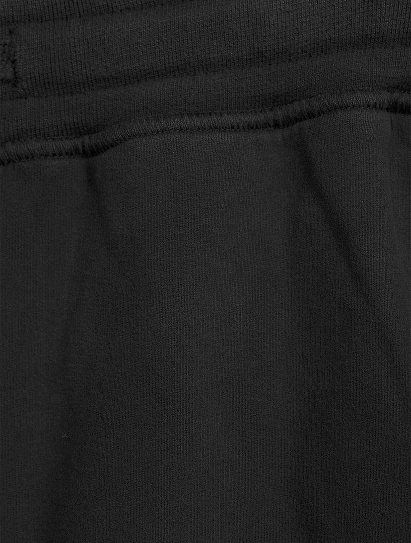 STONE ISLAND Pantalon moulant en molleton Hommes Noir