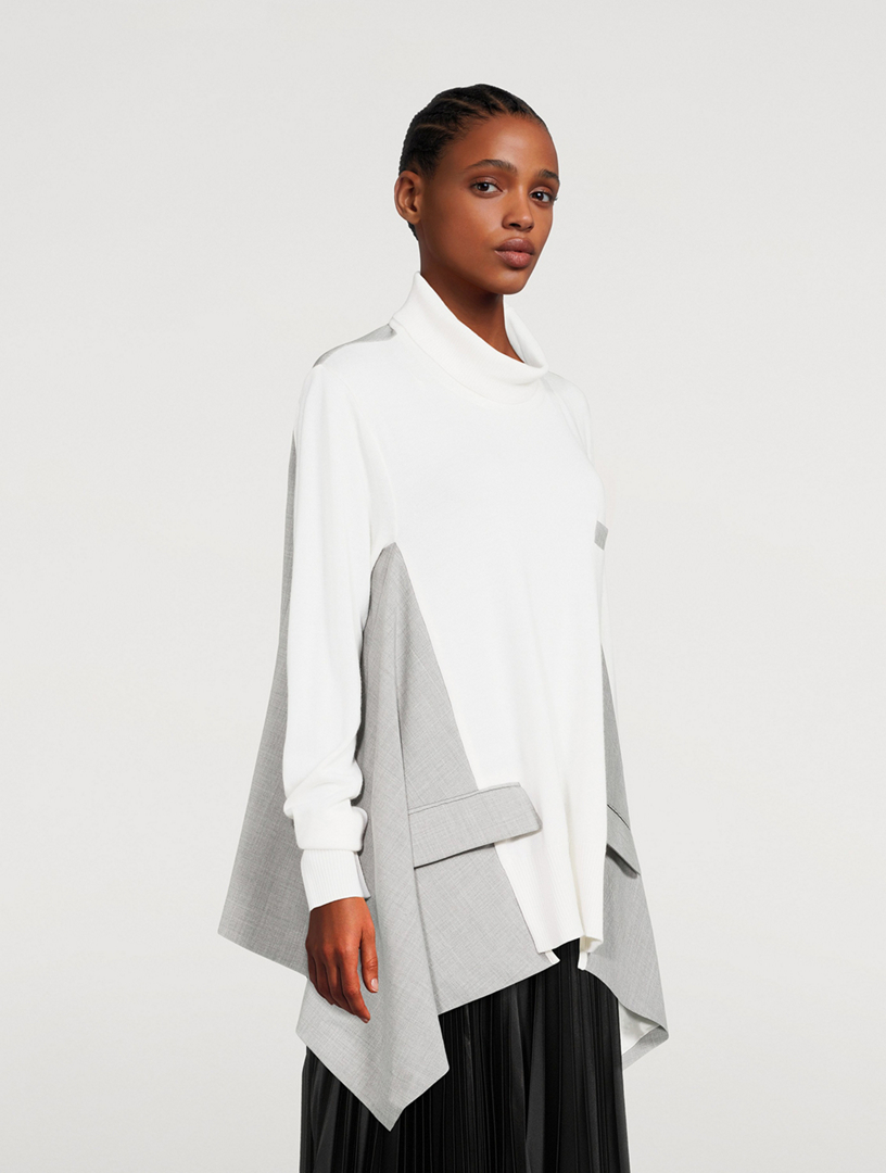 SACAI Suiting Mix Pullover Sweater | Holt Renfrew Canada