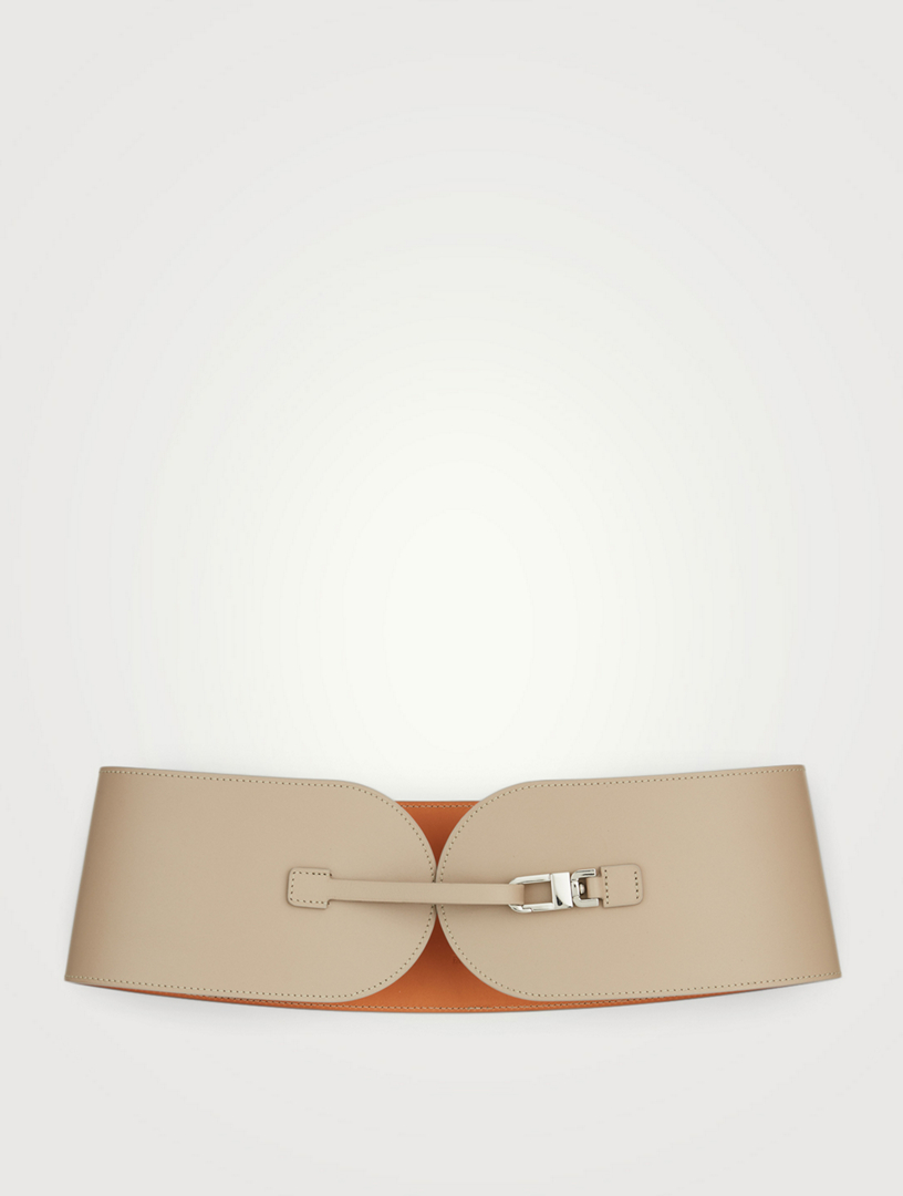VAINCOURT L'Exquise Leather Corset Belt Women's Brown