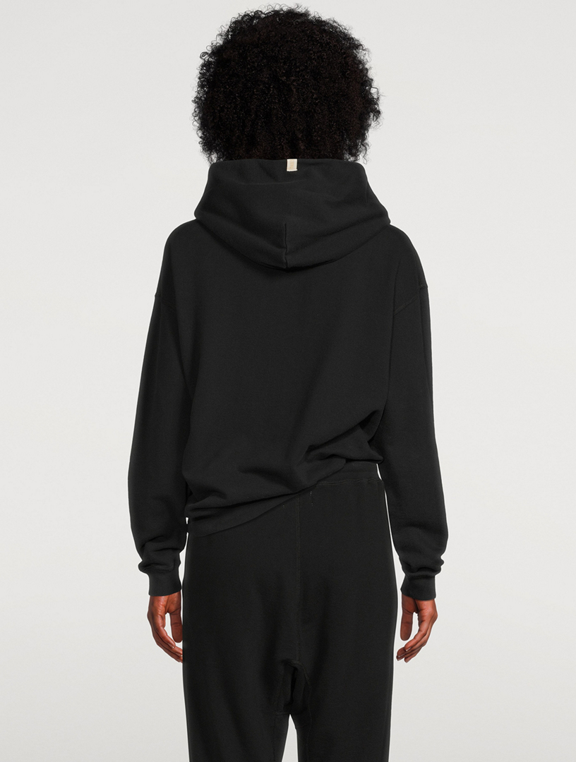 TKEES The Relaxed Cotton Hoodie  Black