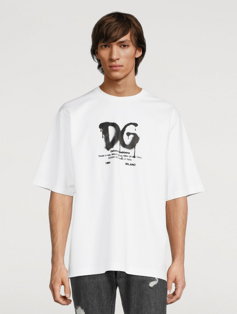 DOLCE & GABBANA Oversized T-Shirt With Spray Logo | Holt Renfrew Canada