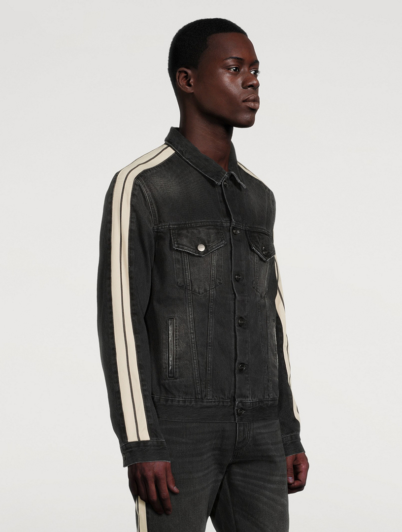 palm angels grey denim jacket