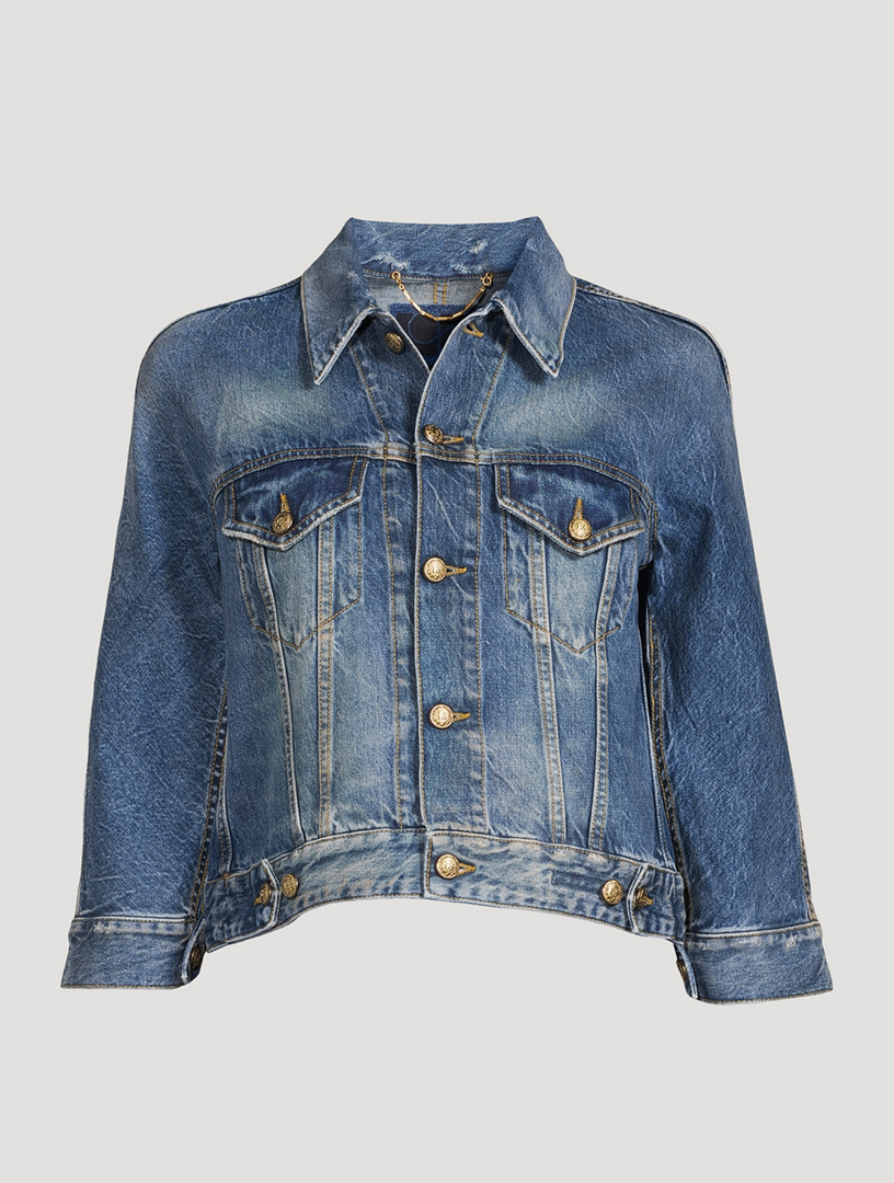PORTS 1961 X R13 Cropped Raglan Denim Jacket Holt Renfrew Canada