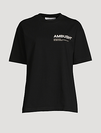 AMBUSH Tee-shirt Workshop en jersey à logo Femmes Noir