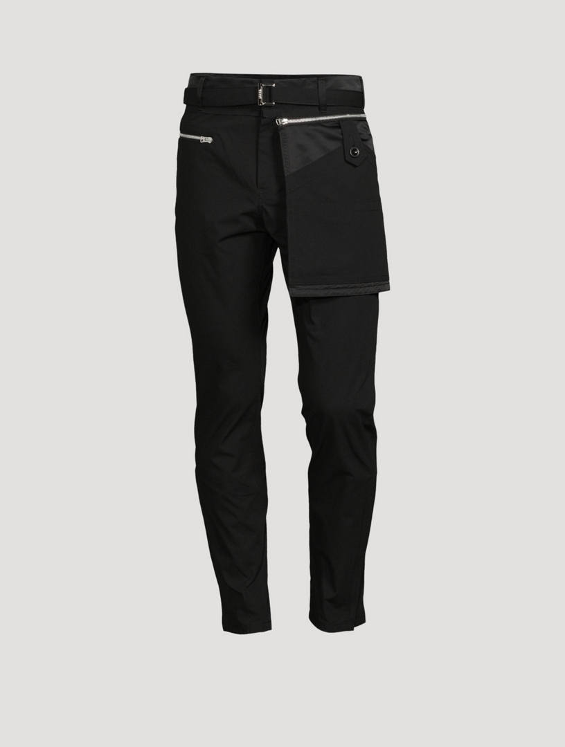 SACAI Cotton Oxford Cargo Pants With Pocket | Holt Renfrew Canada