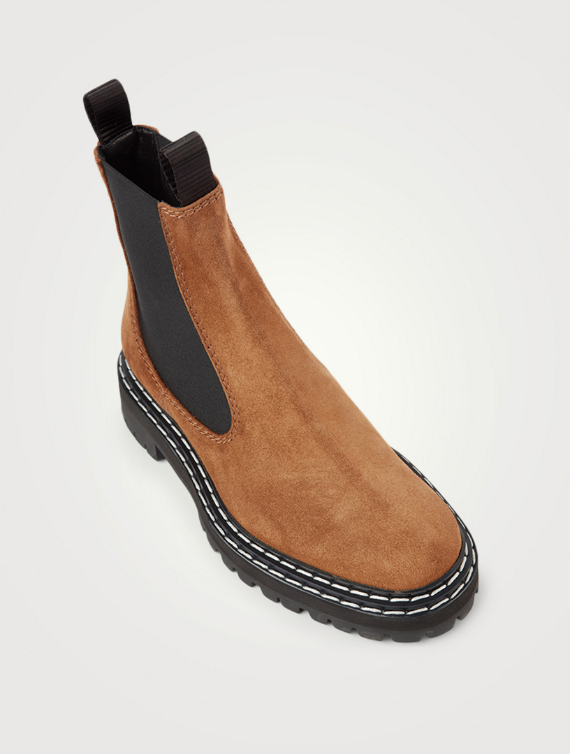 lug sole chelsea boots