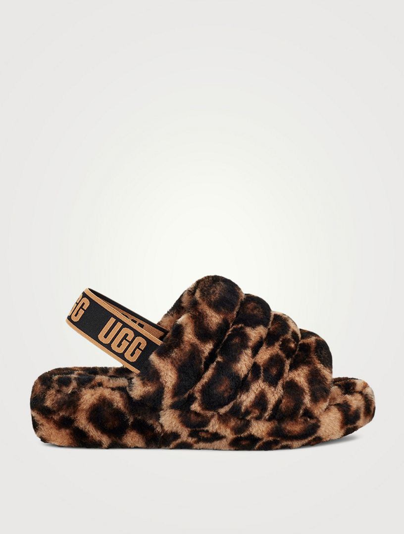 fluff yeah slide panther print