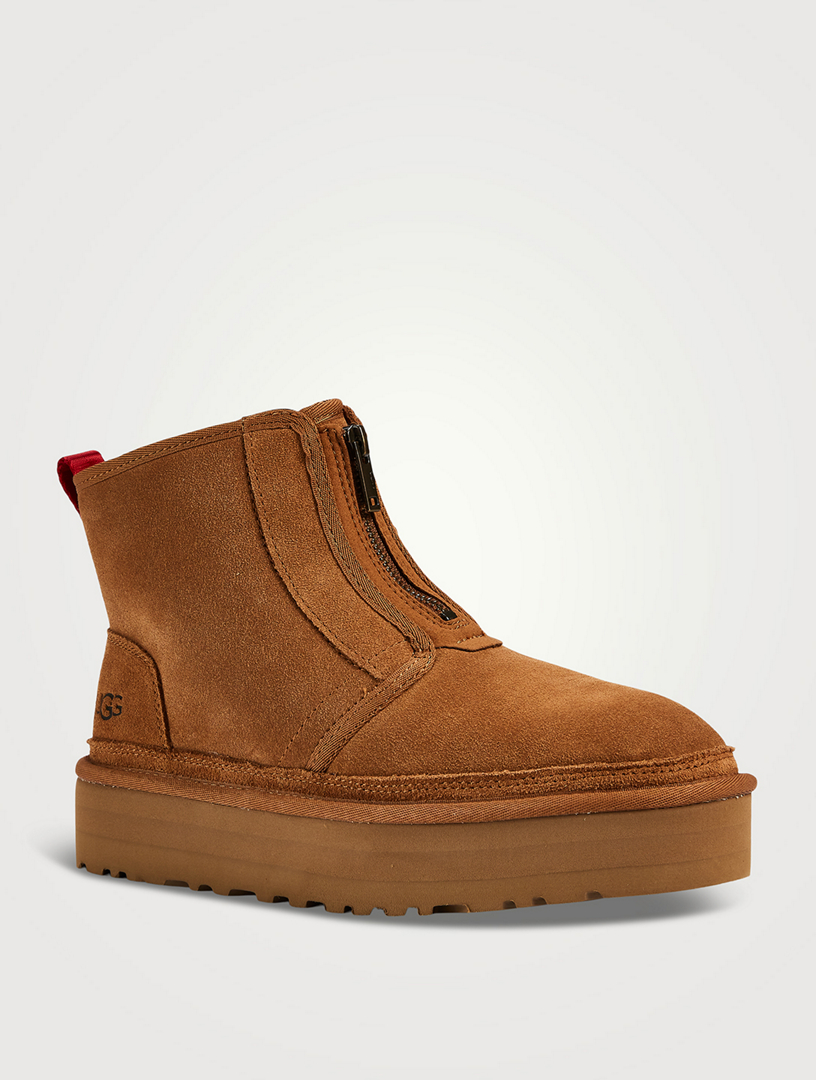 UGG Neumel Platform Zip Suede Chukka Boots | Holt Renfrew Canada