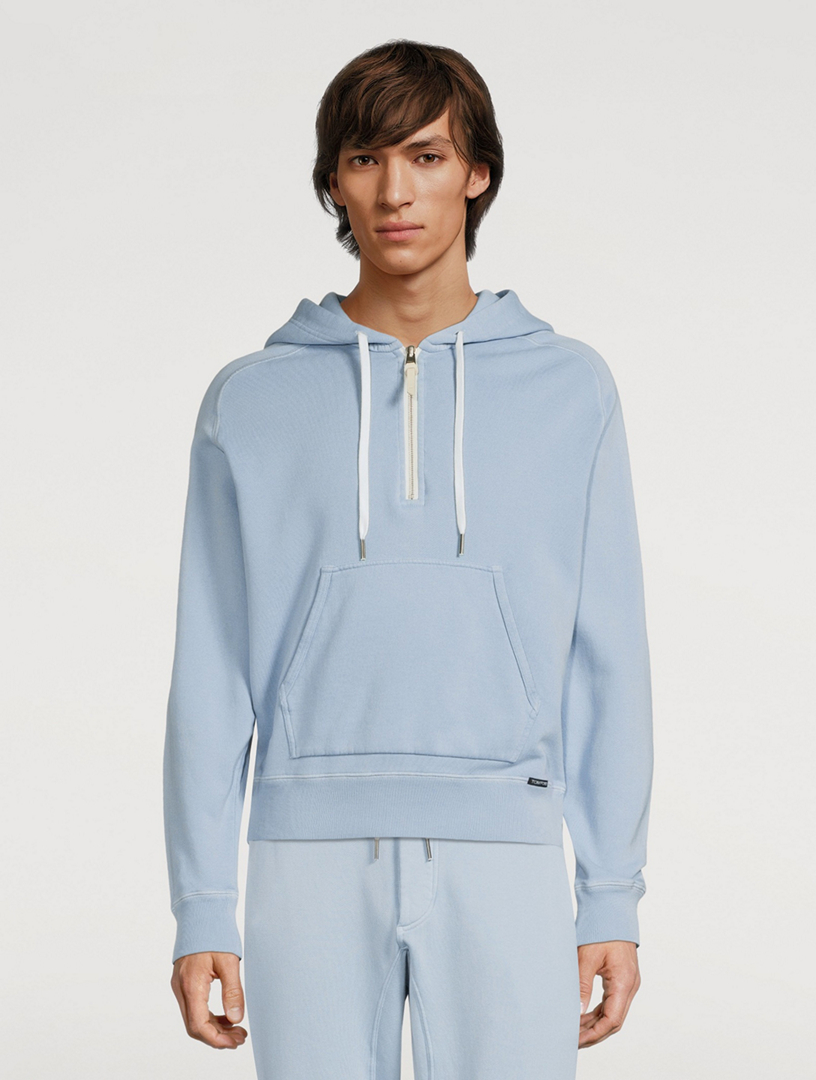 TOM FORD Cotton Half-Zip Hoodie | Holt Renfrew Canada