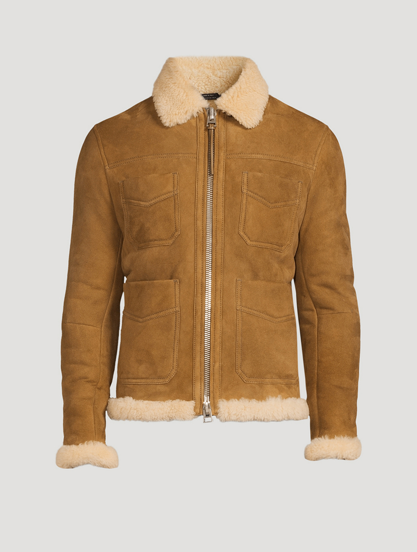 TOM FORD Suede Shearling Jacket | Holt Renfrew Canada