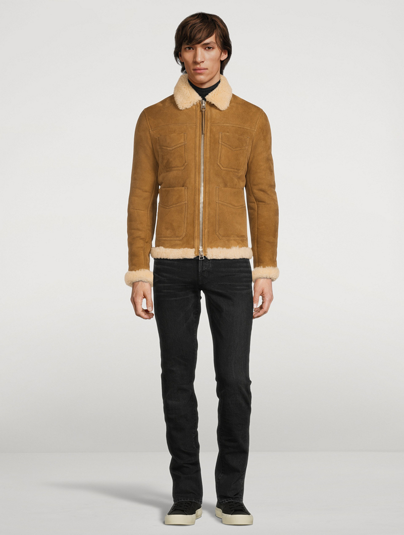 TOM FORD Suede Shearling Jacket | Holt Renfrew Canada