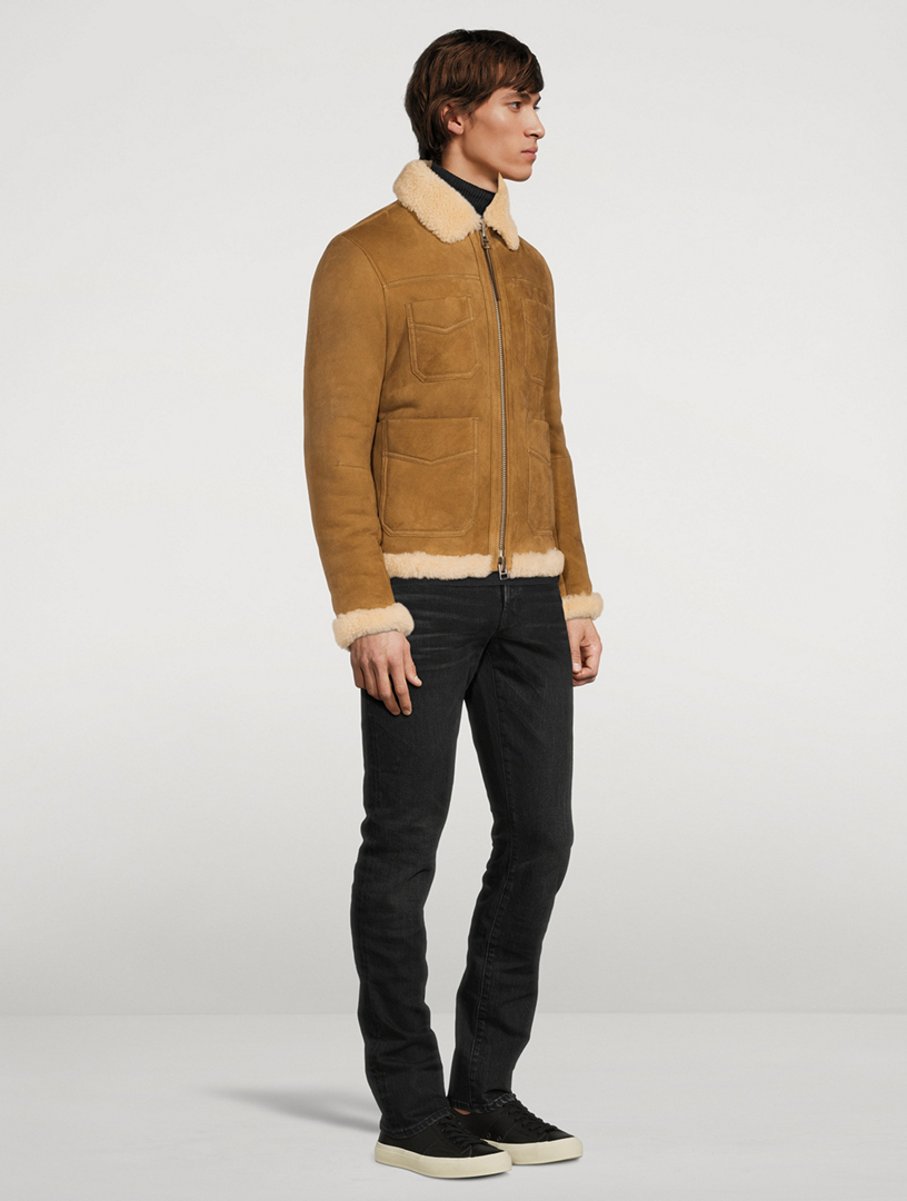 TOM FORD Suede Shearling Jacket | Holt Renfrew Canada