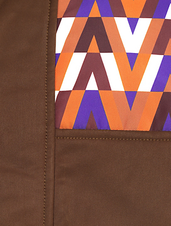 VALENTINO Nylon Jacket In Optical Print Mens Multi