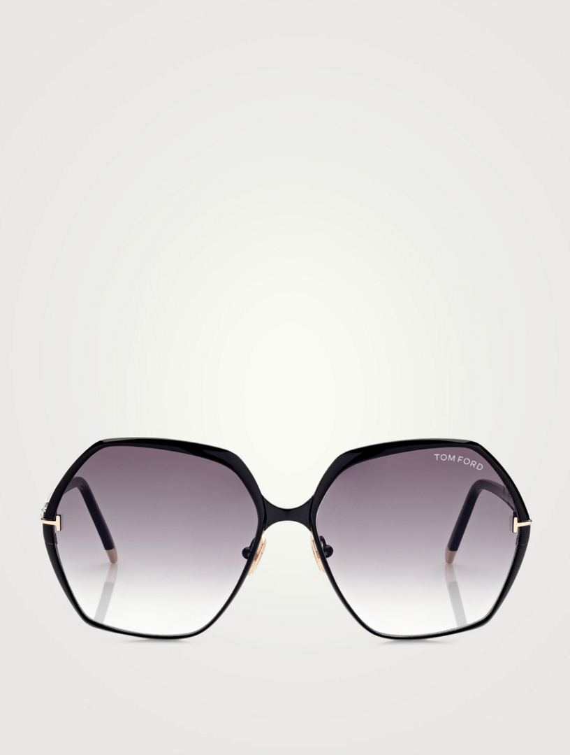 TOM FORD Fonda Metal Oversized Sunglasses | Holt Renfrew Canada