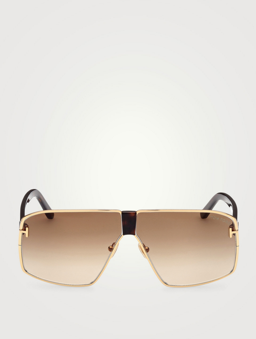 TOM FORD Reno Shield Aviator Sunglasses | Holt Renfrew Canada