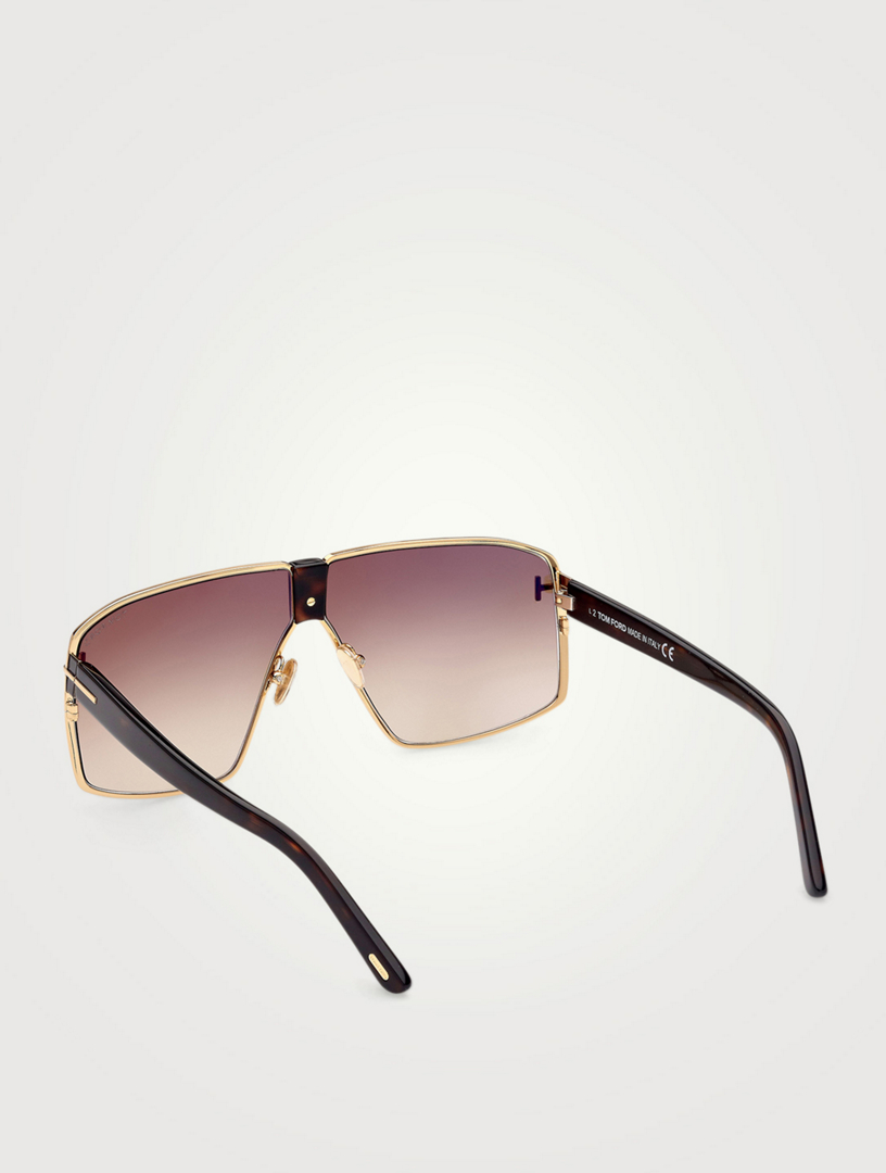 TOM FORD Reno Shield Aviator Sunglasses | Holt Renfrew Canada