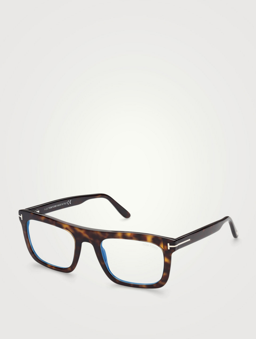 TOM FORD Rectangular Optical Glasses With Blue Block Lenses | Holt Renfrew  Canada