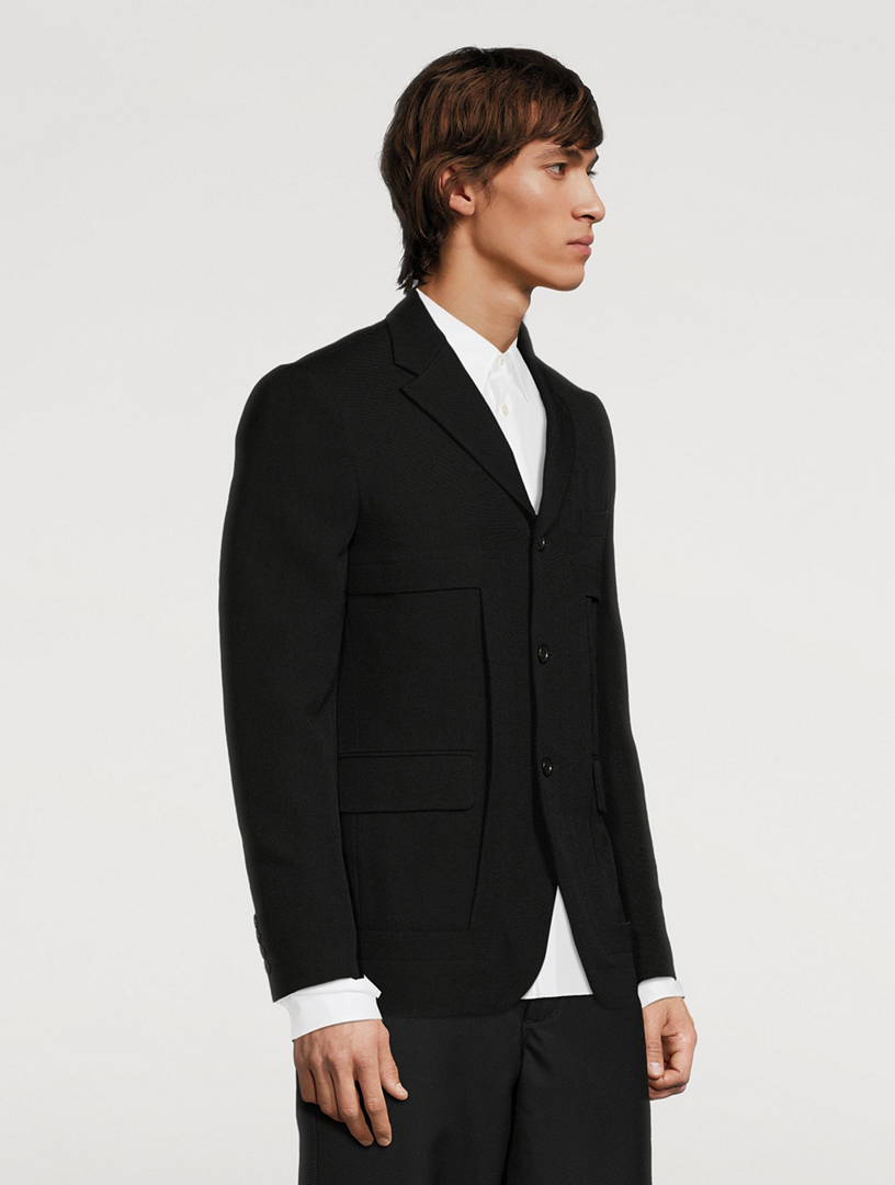 COMME DES GARÇONS HOMME DEUX Wool Single-Breasted Jacket | Holt