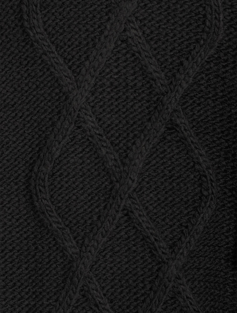 GOLDBERGH Brit Cable-Knit Fringe Sweater | Holt Renfrew Canada