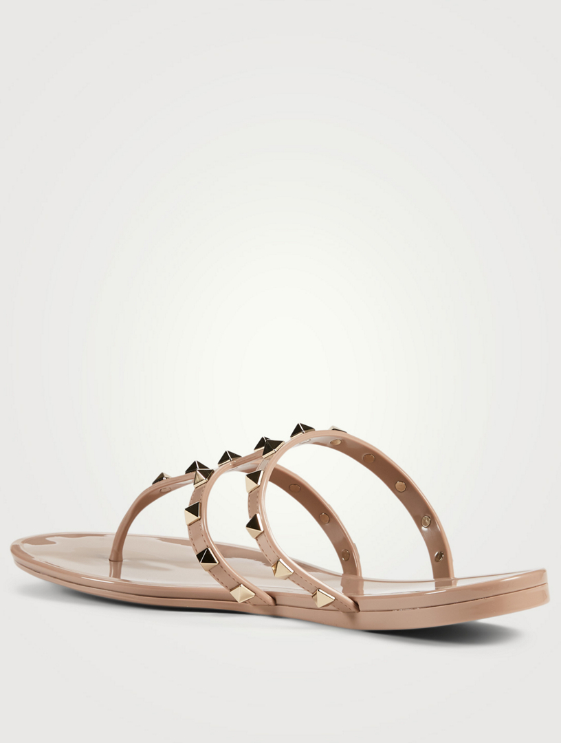 valentino rubber thong sandals